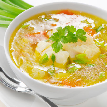 Image of Fish Stew in Salsa Verde Coconut Broth Recipe